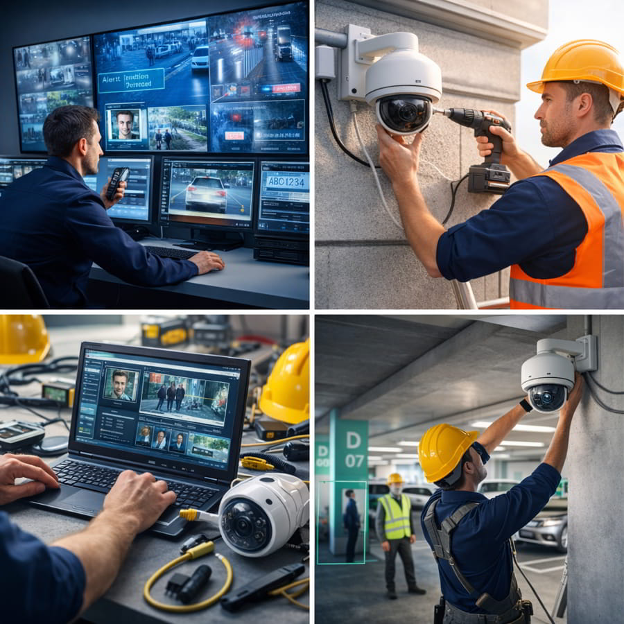 Instalación de cámaras de seguridad con inteligencia artificial