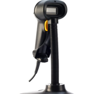 Lector de Código de Barra Láser 1D, USB, Incluye pedestal