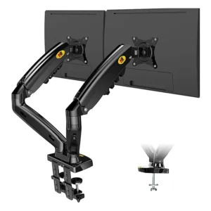 Soporte Ergonomico de Escritorio Profesional para dos monitores 17 a 27 pulgadas