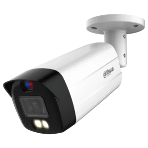 Cámara Dahua HDCVI Bala 4K 3.6mm Active Deterrence IR y LED 40M microfono IP67